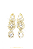 Gold Finished AD Earrings By PTJ