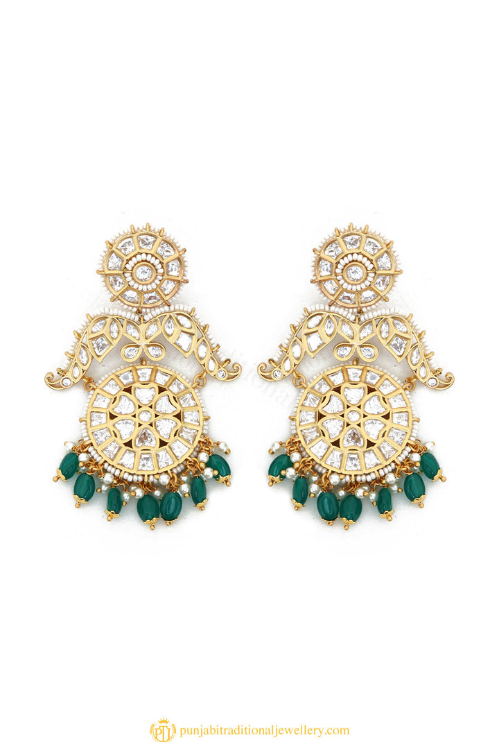 Gold Finished Earrings by PTJ