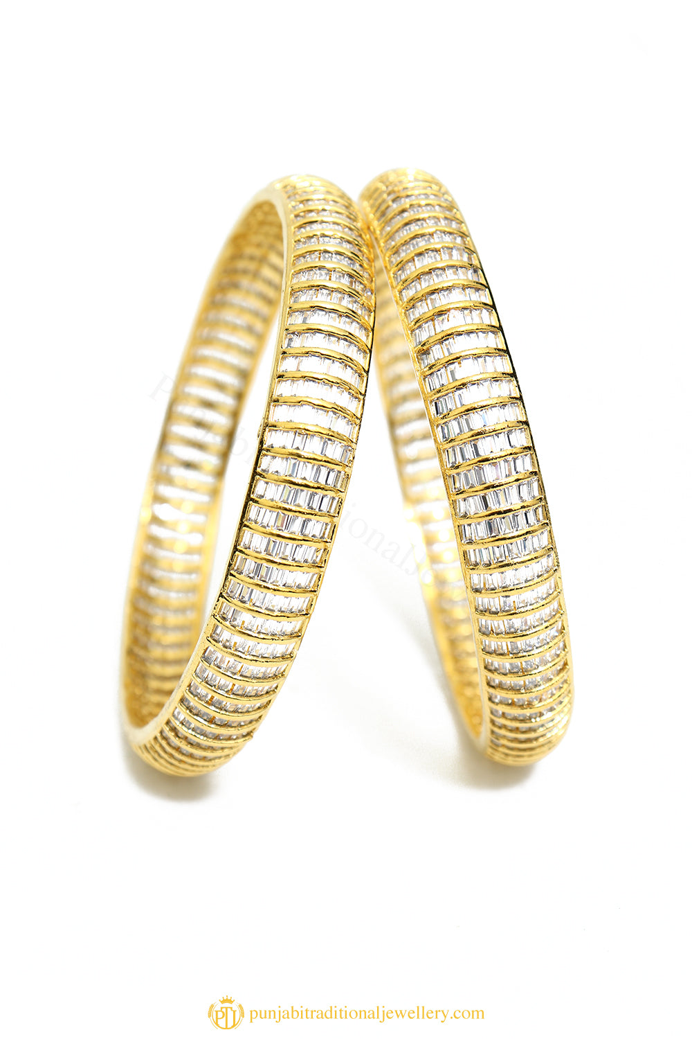 Gold Finished Bangles by PTJ