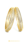 Gold Finished Bangles by PTJ