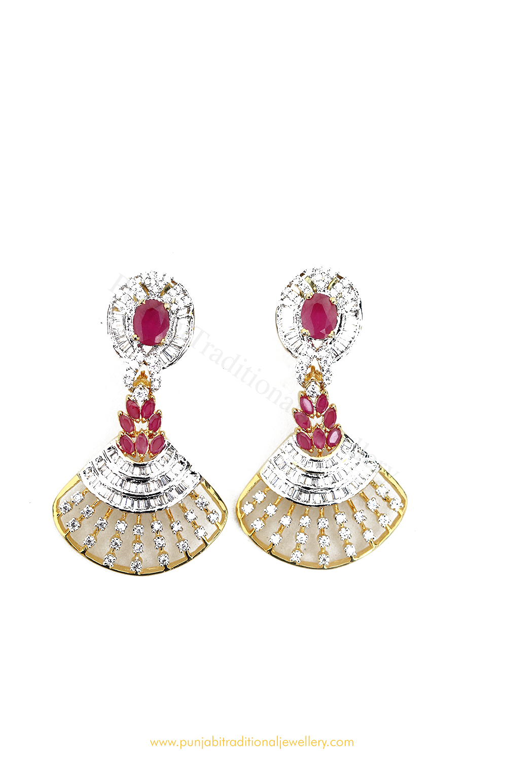 Fashion Frill Adorable Earrings For Women AD Gold Plated Pearl Drop Studs  Earrings For Women Girls