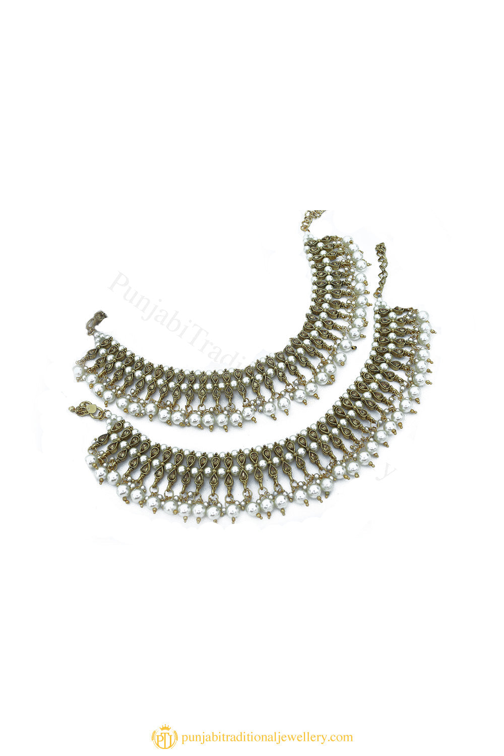 Gold Finished Payal by PTJ