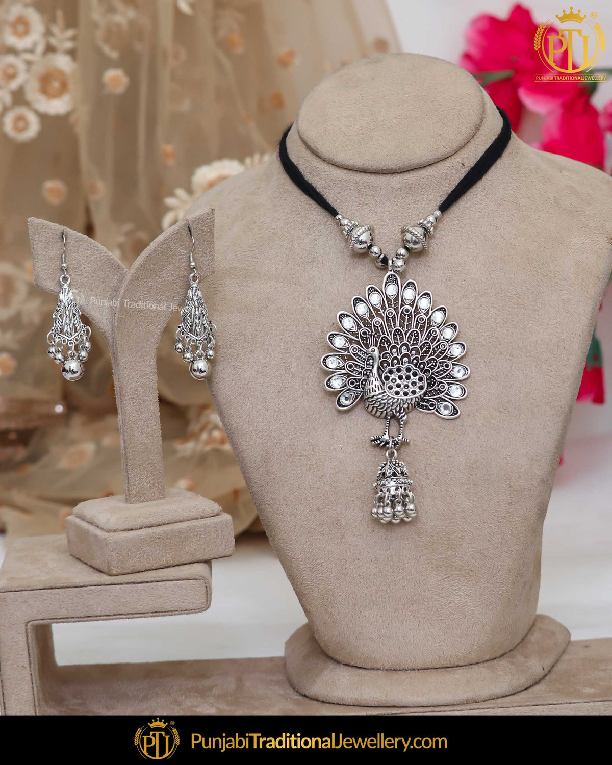 Oxidised Silver Afghan Necklace set | Punjabi Traditional Jewellery Exclusive