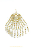 Gold Finished Oversized Kundan Passa By PTJ Exclusive