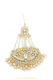 Gold Finished Kundan Gold Pearl Passa By PTJ Exclusive