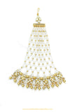 Gold Finished Kundan Pearl Passa By PTJ Exclusive