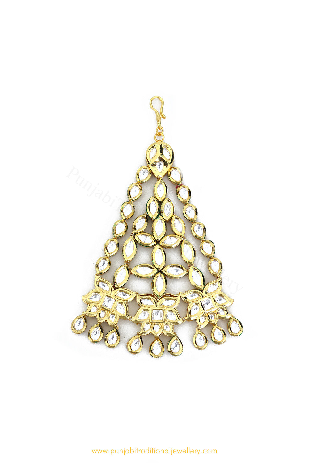 Gold Finished Kundan Passa By PTJ Exclusive