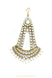 Gold Finished Pearl Kundan Passa By PTJ Exclusive