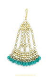 Gold Finished Emerald Kundan Passa By PTJ Exclusive