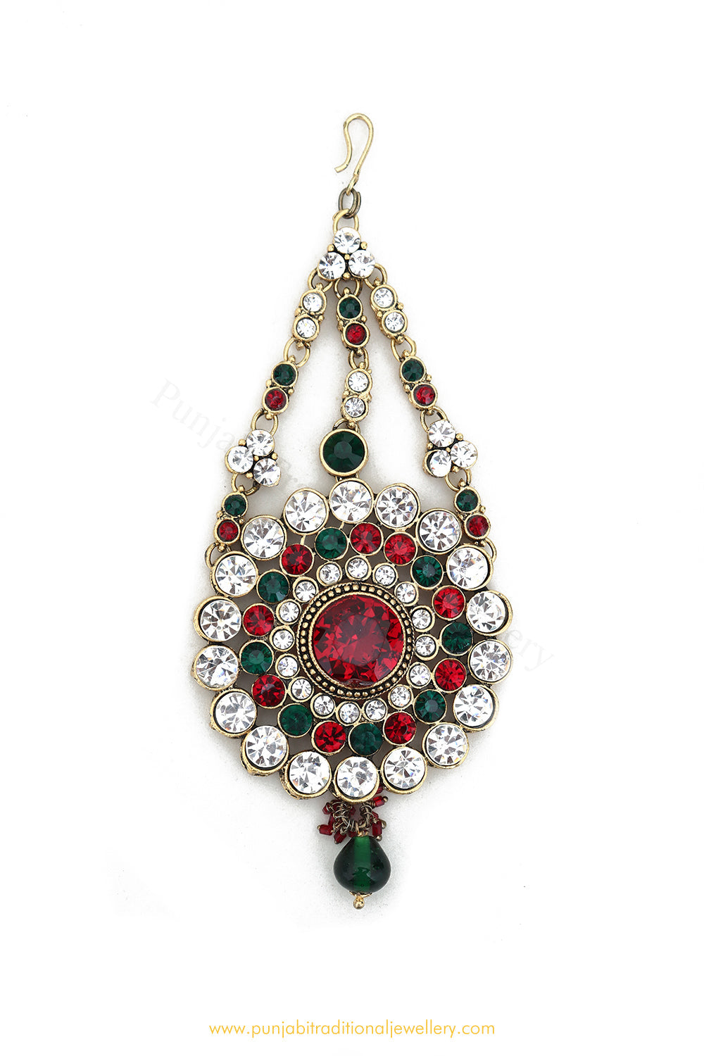 Antique Gold Ruby Emerald  Stone Passa By PTJ