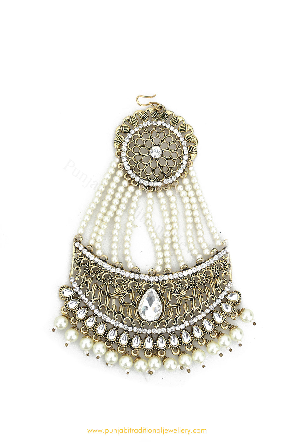 Antique Gold Finished Pearl Passa By PTJ Exclusive