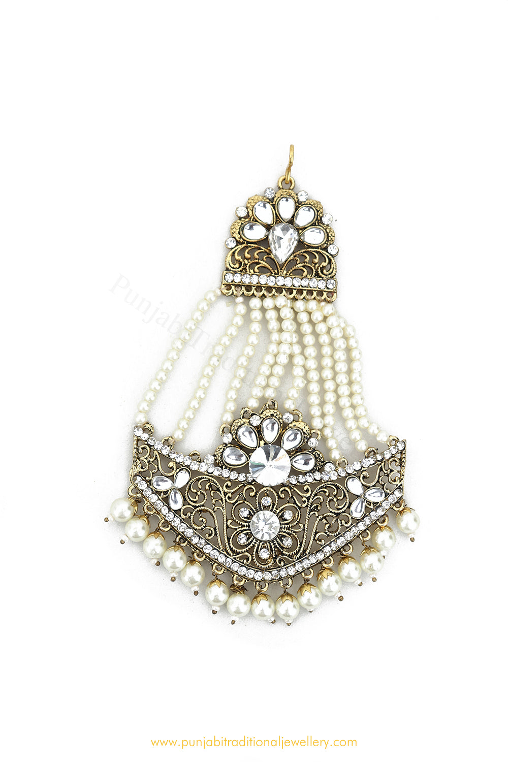 Antique Gold Finished Pearl Passa By PTJ Exclusive