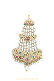 Gold Finished Navratan Jadau Passa By PTJ Exclusive