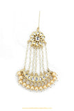 Gold Finished Kundan Pearl Passa By PTJ Exclusive