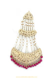 Gold Finished HotPink Jadau Passa By PTJ Exclusive