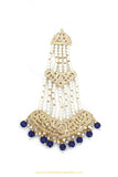 Gold Finished Blue Jadau Passa By PTJ Exclusive
