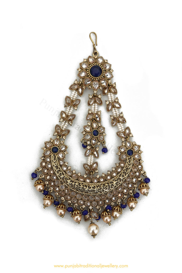 Antique Gold  Blue Champagne Stone Passa By PTJ