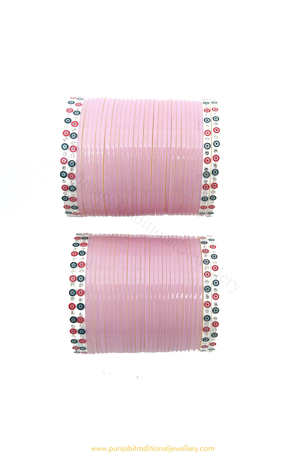 Pink Colour Traditional Bridal Chura By PTJ