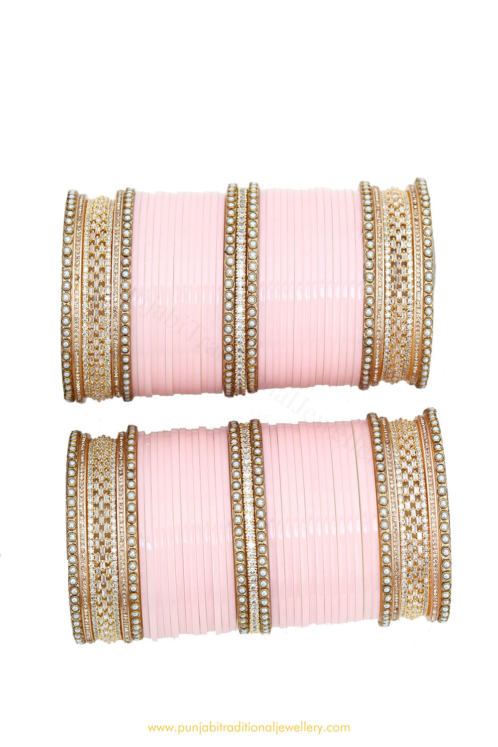 Peach colour chura sale