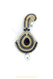 Gold Finished Blue AD Kalgi | Punjabi Traditional Jewellery Exclusive