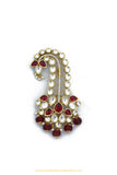 Gold Finished Ruby AD Kalgi | Punjabi Traditional Jewellery Exclusive