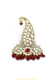 Gold Finished Ruby Kundan Kalgi | Punjabi Traditional Jewellery Exclusive