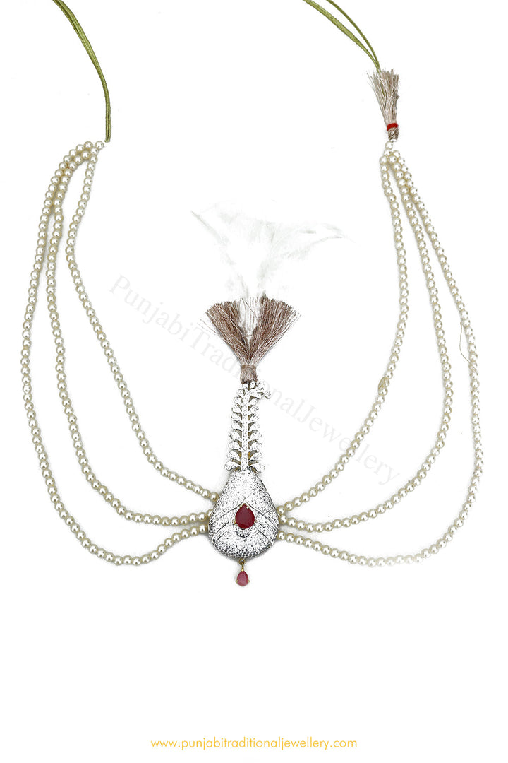 Gold Finished AD Kalgi | Punjabi Traditional Jewellery Exclusive
