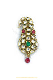 Gold Finished Ruby Emerald Kundan Kalgi | Punjabi Traditional Jewellery Exclusive