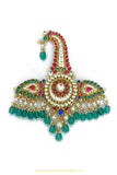 Gold Finished Ruby Emerald Kundan Kalgi | Punjabi Traditional Jewellery Exclusive