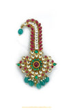 Gold Finished Ruby Emerald Kundan Kalgi | Punjabi Traditional Jewellery Exclusive