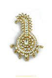 Gold Finished Pearl Kundan Kalgi | Punjabi Traditional Jewellery Exclusive