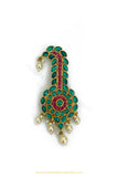 Gold Finished Ruby Emerald Kundan  Kalgi | Punjabi Traditional Jewellery Exclusive