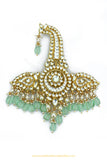 Gold Finished Mint Kundan Kalgi | Punjabi Traditional Jewellery Exclusive