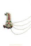 Gold Finished Rubu Emerald Kundan Kalgi | Punjabi Traditional Jewellery Exclusive