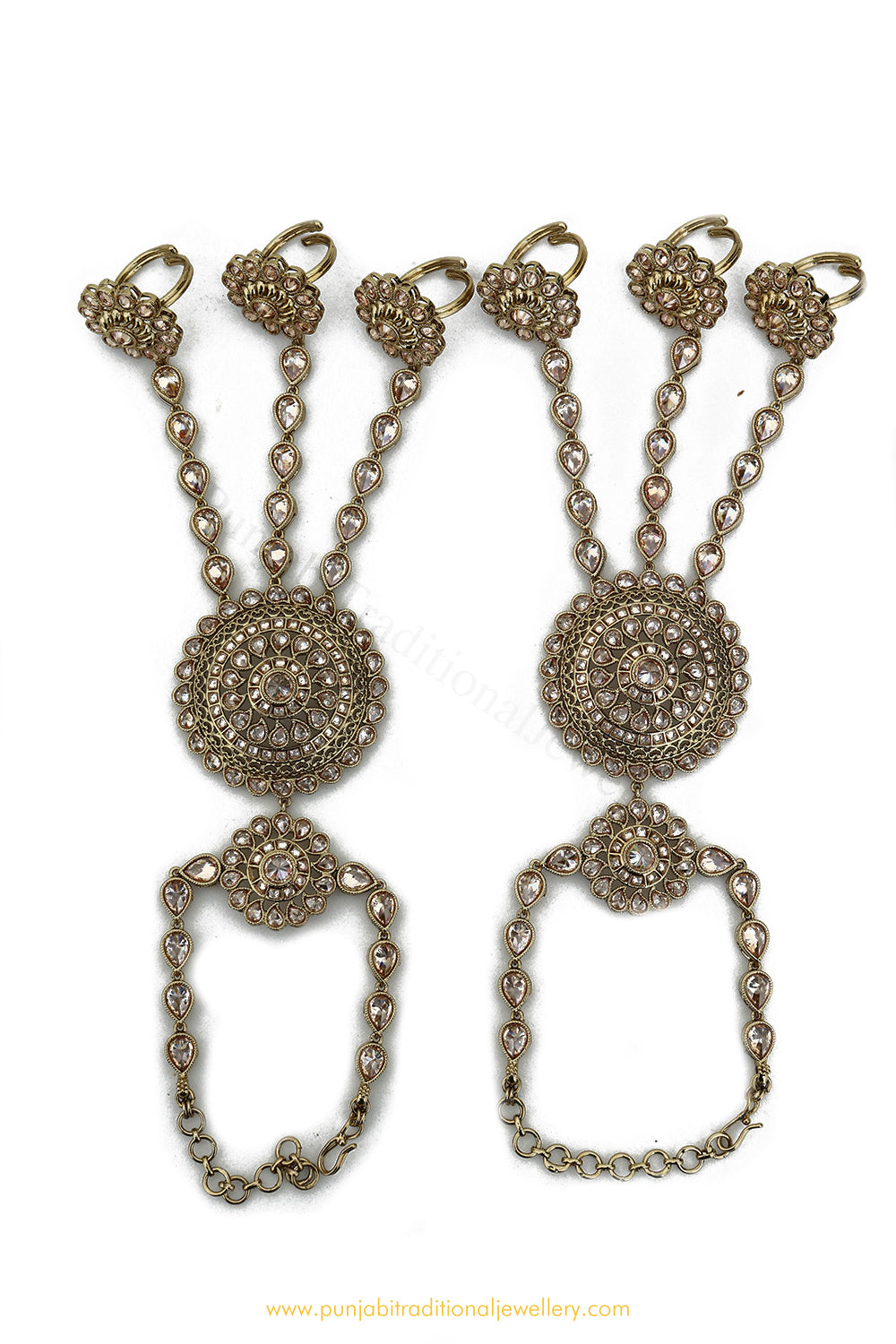 Champagne Stone Hand Pieces By PTJ