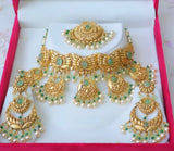 Gold Finished Choker Set By Punjabi Traditional Jewellery