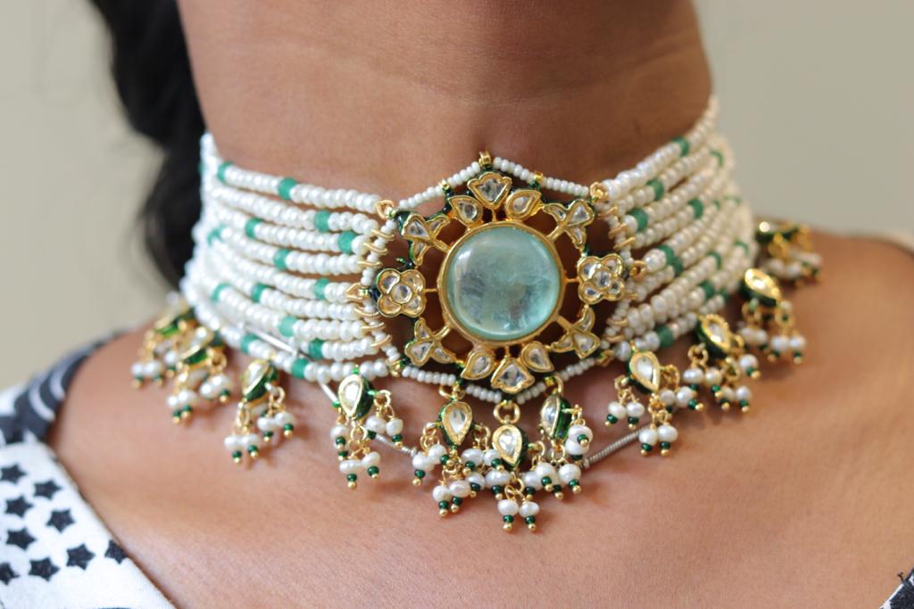 Choker Set, Bangles & Studs| Pipal Diya Peengan by Punjabi Traditional Jewellery Exclusive