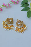 Antique Gold Finised Pippal Patti Earrings By Punjabi Traditional Jewellery