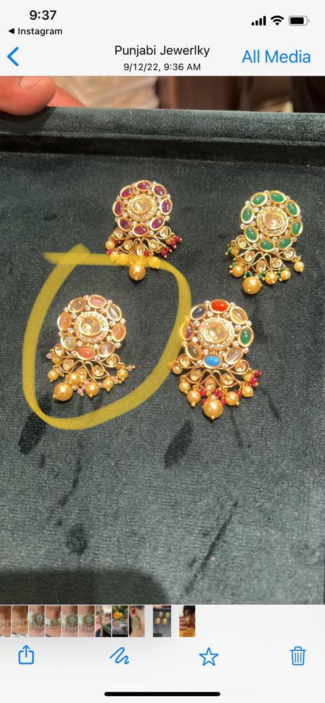 Choker Set, Bangles & Studs| Pipal Diya Peengan by Punjabi Traditional Jewellery Exclusive