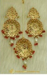 Jadau Earrings Only By Punjabi Traditional Jewellery