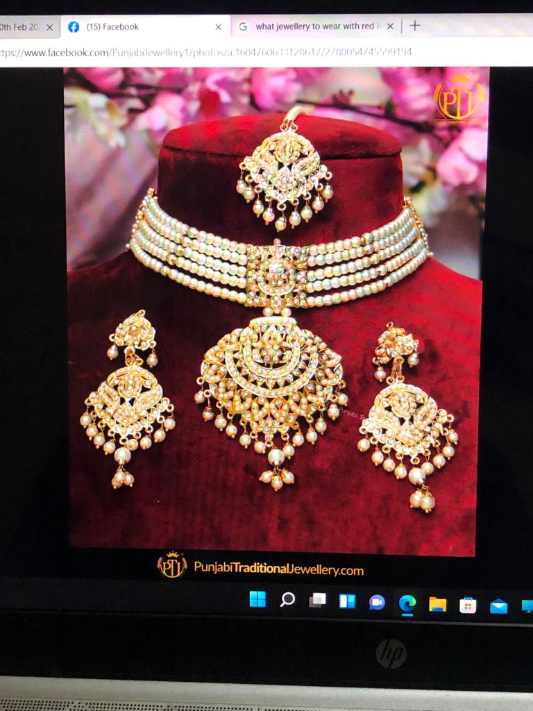 Gold Finished Bridal Kalira, chura, payal nd set | Punjabi Traditional Jewellery Exclusive