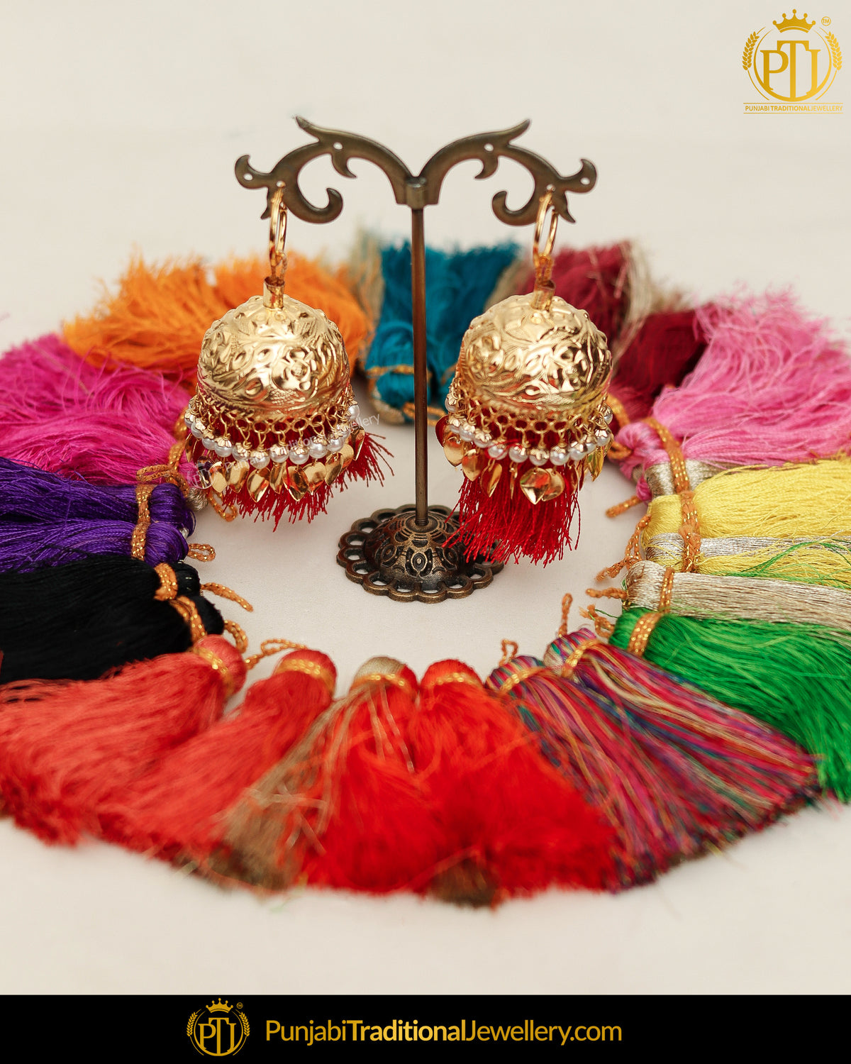 Gold Finished Lotton with Changeable Colors By Punjabi Traditional Jewellery