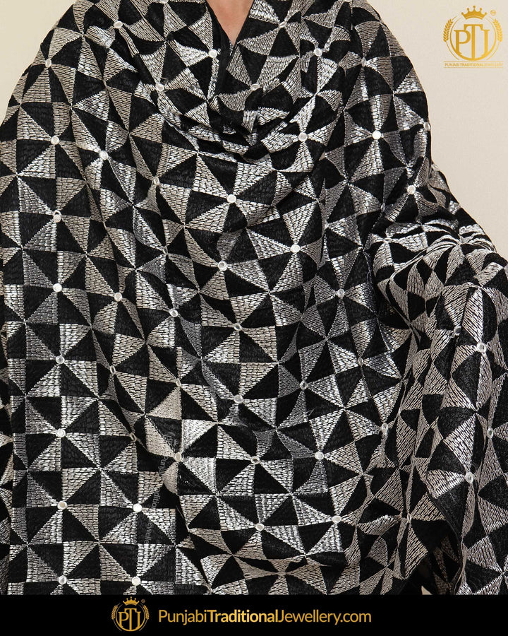 Multi Color Pure Phulkari Dupatta By Punjabi Traditional Jewellery