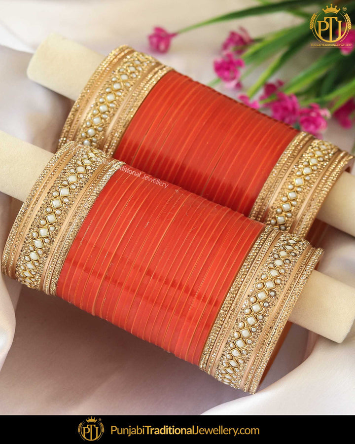 Gajri Pearl Bridal Chura | Punjabi Traditional Jewellery Exclusive
