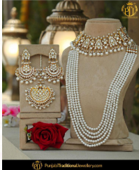 Black Set, Kundan Choker, Tika & Passa, Ruby Passa | Punjabi Traditional Jewellery Exclusive